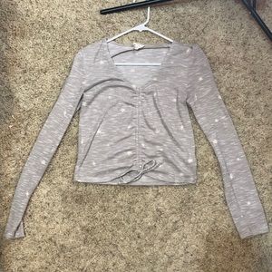 star, long sleeve cute crop top!